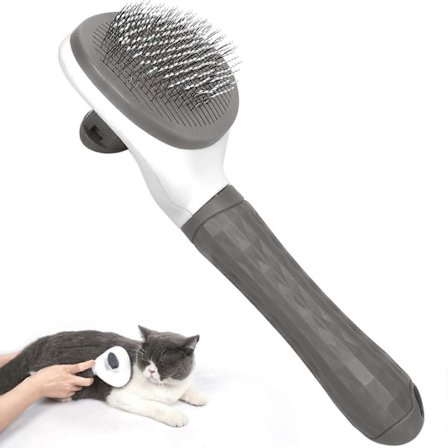 Koiran kissan kampa harja hoitoharja, itsepuhdistuvat lemmikkiharjat