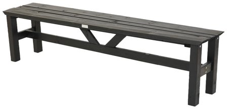 Eden Wood Viking EW 0284-8 Trädgårdsbänk 190 cm Svart, Utemöbler