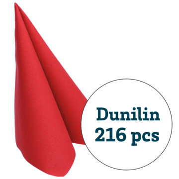 SERVIETT DUNILIN VINRØ 48X48CM