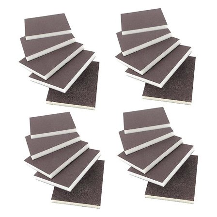 20 stk Svampeslippapir Metall Sandpapir Rengjøringsverktøy Oppvask Svampeslipingsputer I Korn 120 240