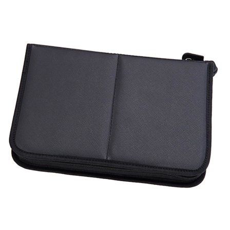 Makeup taske med lynlås Kosmetiktaske Bærbar Kompakt til makeupartist