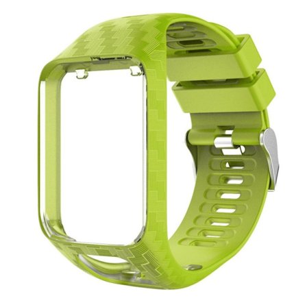 TomTom Runner 3 / Golfer 2 radium klockarmband i silikon - Grön