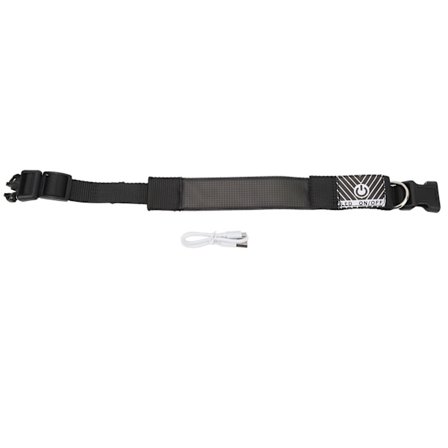 Farverigt LED hundehalsbånd med Bluetooth genopladeligt lys til nattevandring og camping