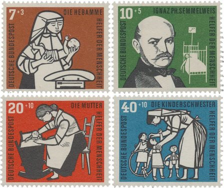 Tyskland 1956 - MICHEL 243-246 - Postfrisk