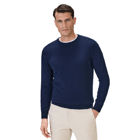 John Henric Cashmere Sweater Noah Jackor Herr Blå M