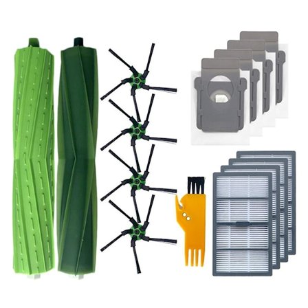 Huvudsidoborste Hepa-filter Dammsugarpåsar Reservdelar för S9 9150 / S9+ Plus 9550 Robotdammsugare