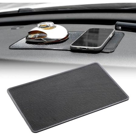 ING Sklisikker matte for bil, 27x15cm, sklisikker matte for dashbord, PU-festepute, universell sklisikker matte, flott for bildekorasjoner, briller, 