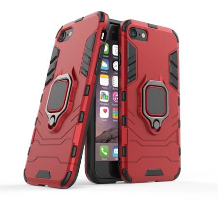 Iphone 7/8/se (2020/2022) - Hybrid Ring Skal - Röd