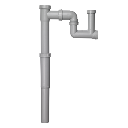 Contura 8800080 Vandlås med teleskoprør, G40 x 50 mm, Indendørs afløb