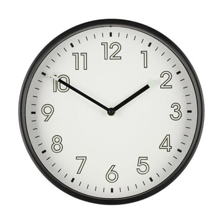 Väggur Luster 30cm - Svart ram