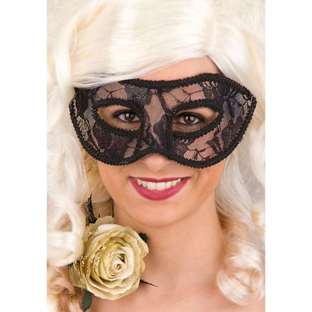 Ansiktsmask - Black lace mask