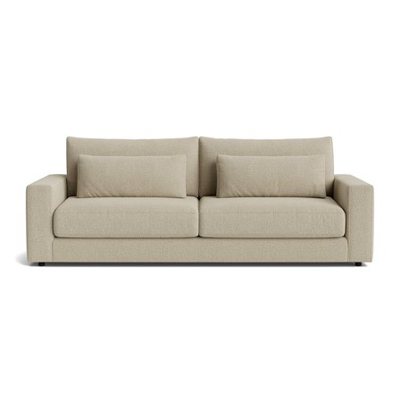 Sevilla 3 personers sofa - Nordic Mørk Beige - 238x108x85 - Sofa, 3 personers sofa