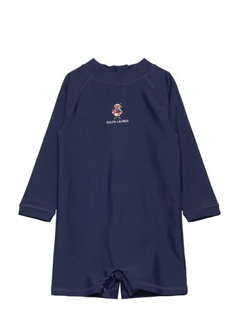 Polo Bear Rash Guard Shortall Navy Ralph Lauren Baby