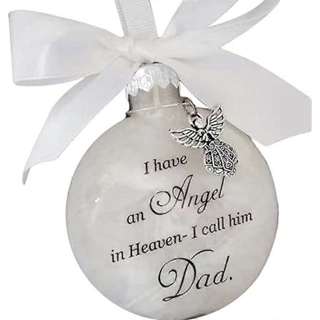 Jeg Har En Engel I Himmelen Kulepynt Jeg Kaller Henne Mamma Datter For Bror Pappa Sønn Minnegave Sympatigave