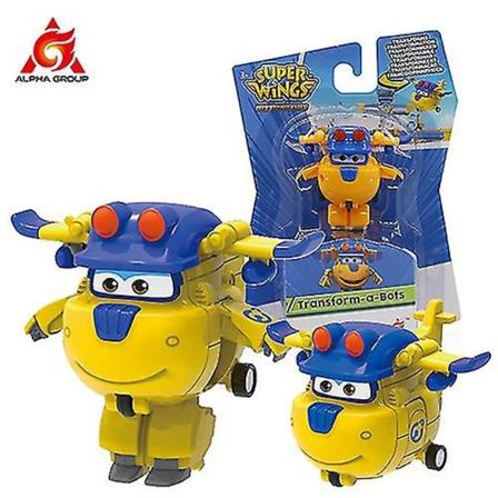 Super Wings S6 Tino 2 tommer Mini Transformerende Anime Deformationsfly Robot Actionfigurer Transformation Børnelegetøj Gaver V