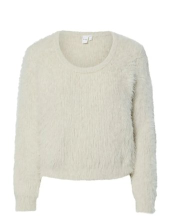 YAS Yaslava Ls Knit Pullover - Cream - XL
