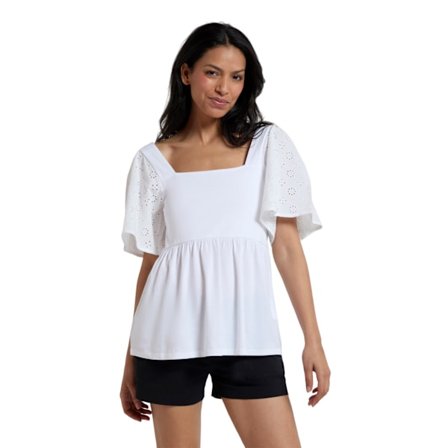 Mountain Warehouse Verona Broderie Sleeve Top 10 för damer