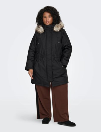 ONLY Carmakoma Carirena Parka Coat Otw - Black - 42-44