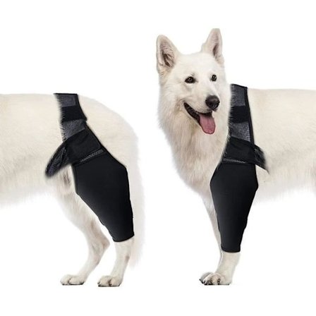 Knebeskyttere for hunder, justerbare knebeskyttere for kjæledyr, albuebeskytter for hunder mot albuecallus og trykksår
