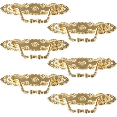 Vintage Dørhåndtak Møbelhåndtak Europeisk Stil Legering Antikk Skuff Gammel Bronse Møbeldørhåndtak Retro med Skruer for Nattbord Ta SSX