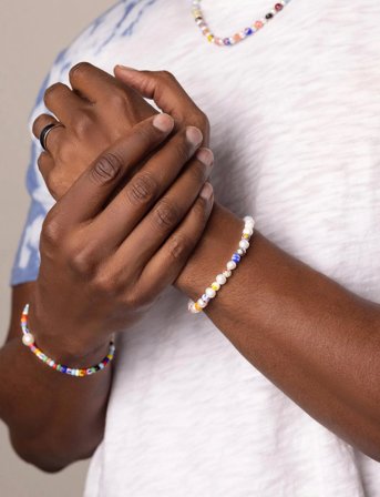 Nialaya Bracelet - Multi/patterned - M 17 cm