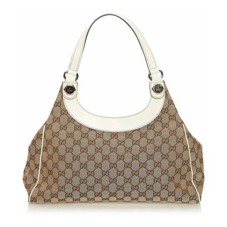 Gucci Vintage, Pre-owned Shoulder Bag Bruin, Dames, Maat:ONE Size