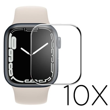 10 stk ENKAY Apple Watch (41 mm) 3D buet HD ultraklar skjermbeskytter - Svart