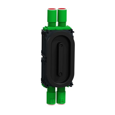 Schneider Electric IMT80266 Kytkentärasia palontorjunta, 13 mm, 4-nysäinen Kaksinkertaiseen kytkentärasiaan, Asennustuotteet