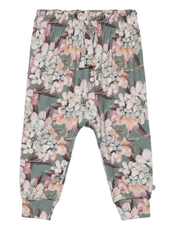 Hydrangeas Waist Pants Baby Baby Trousers Multi/mønstret Müsli By Green Cotton