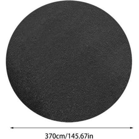 Poolbundsmåtte, Poolmåtte til swimmingpool over jorden, Rund poolmåtte mod ridser gennem perforering, Diameter ca. 3,7 m