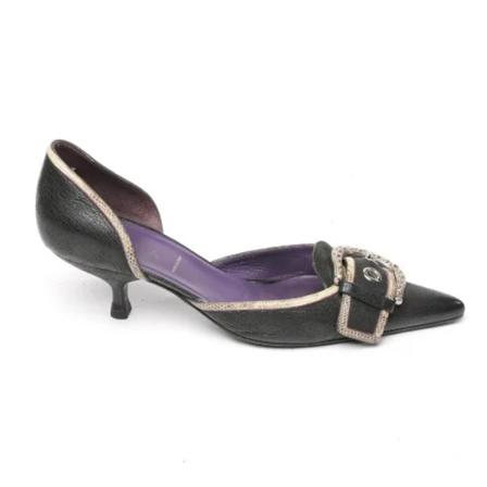 Prada Vintage Pre-owned Leather heels , Zwart , Dames , Maat: 38 EU Vintage Schoenen