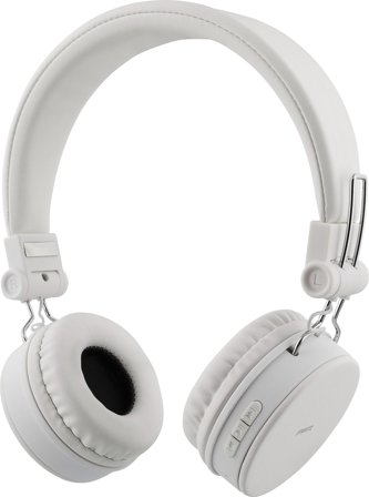 STREETZ bluetooth on-ear med mikrofon, v4.1 +EDR, vit