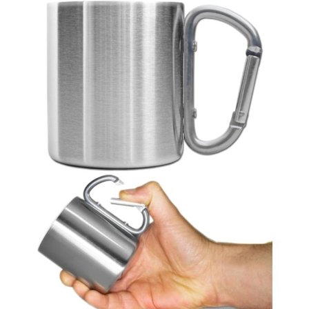 Outdoor-mug, för camping, kompakt och lätt, 220 ml