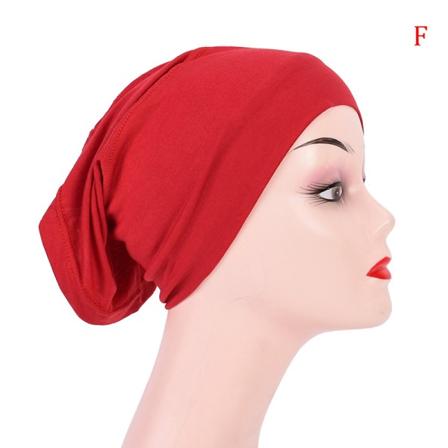Mjuk Modal Muslim Stretch Turban Cap Inre Hijab Kepsar Islamiska J F