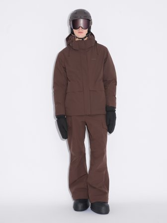 Holzweiler - Men's Tryvann Down Jacket - Dk. Brown - Mens - Small