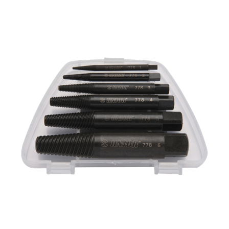 Unior 6-Piece Screw Extractors Set