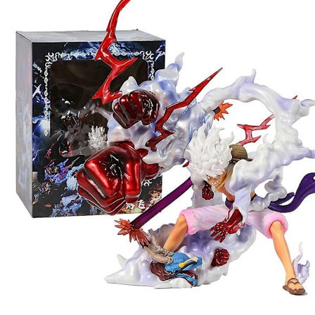 One Piece Solgud Nika Gear 5 Monkey D Luffy Battle Ver Samlerfigur Figur Model Statue