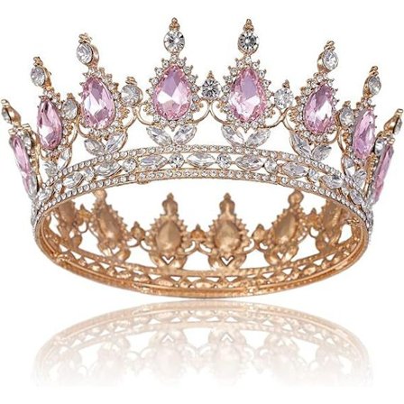 Crown King Prom -juhlakruunu hiuskoriste t ydellinen lahja lastenp iv ksi vaaleanpunaiset timantit
