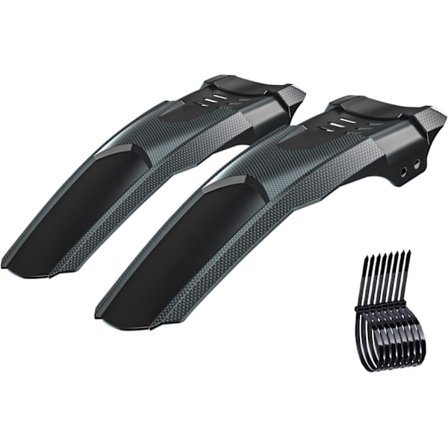 Mountainbike skærm, kulfiber trykt cykelskærm, udvidet og forstørret MTB skærm til MTB, racercykel, cross-country cykel