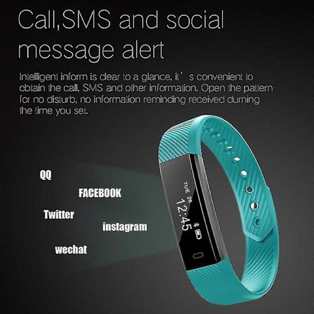 Lemfo Id115 Skridttæller Smart Armbånd Fitness Tracker