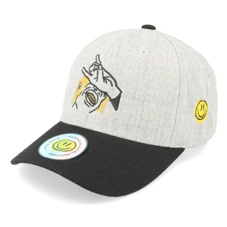 Lucid Smile - Dope Boy Heather Grey/Black Adjustable Adjustable Grey Cap - @ Hatstore