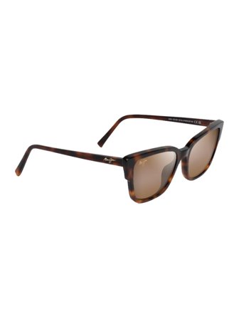 Maui Jim Women's Sunglasses with a frame made of plastic in brown and lenses made of glass in brown