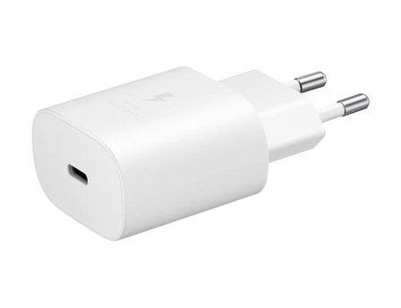 Samsung 25 watt reiseadapter - USB-C med kabel, USB PD 3.0 PPS