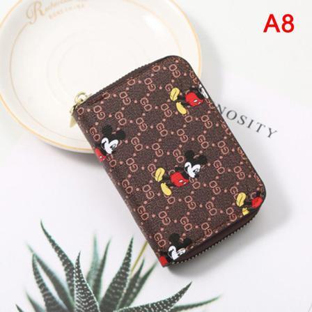 Disney Musse Pigg Minnie Mouse Liten Plånbok Lady Kort Dragkedja