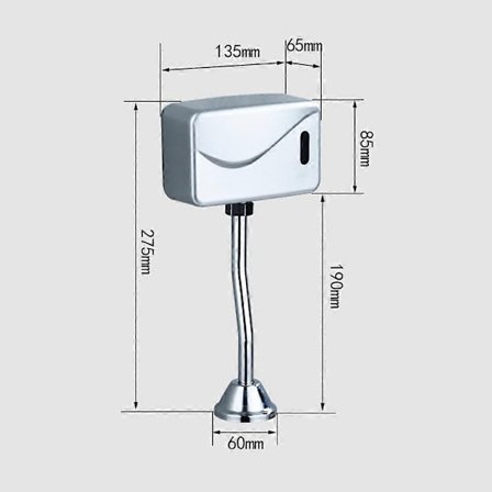 Baderom toalett Automatisk Elektrisk Urinal Spyleventil Sensor Infrarød berøringsfri - Perfekt