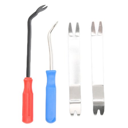 4-delt verktøysett for fjerning av biltrim, innvendig vindu, dørpanel, radioinstallasjon