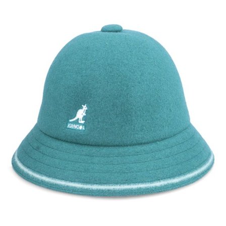 Kangol - Grön bucket Hatt - Stripe Casual Fanfare Bucket @ Hatstore