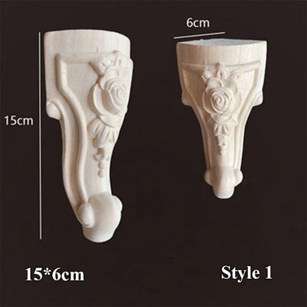 Vintage puusta veistetyt huonekalut jalat 15X6CMSTYLE 1 STYLE 1