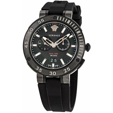 Versace Watches Sort, Herre Ure, Størrelse: ONE Size