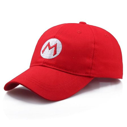 Super Mario Bros Justerbar Basebollkeps för Kvinnor Män Unisex Mode Mario Luigi Halloween Cosplay Strapback Hat (FMY)